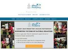 Tablet Screenshot of albanypresbytery.org
